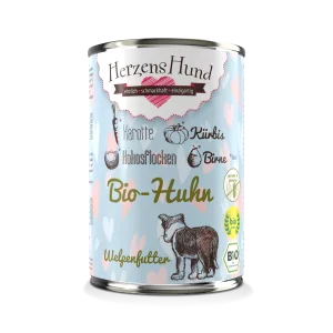 HerzensHund | Bio-Huhn mit Bio-Karotte – Welpe 400g Dose