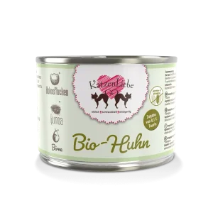 HerzensHund | Katzenfutter nass Bio-Huhn mit Bio-Quinoa 200g