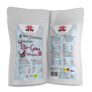HerzensHund | Kittenfutter Bio-Gans mit Bio-Birne 15 x 100g