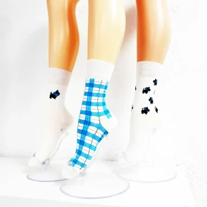 Lady´s Wear Muster Türkis-Weiß, 39-42