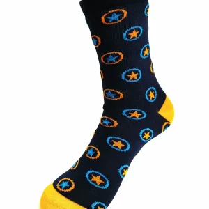 Kids Soxx Sterne Blau/Orange, 31-34