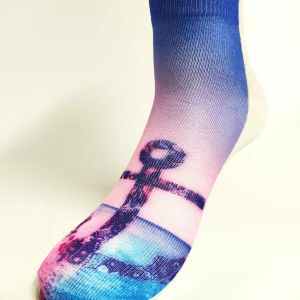 Viper Fashion Print Socks Anker Pink, OS