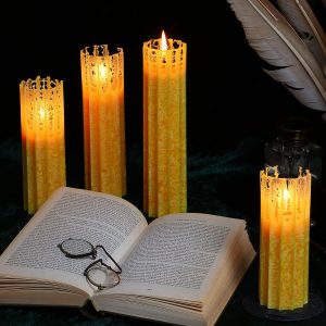 Dius Lux – feine stearinkerzen | Form: Säule | Ø 50 mm | Höhe 150 mm | Brenndauer ca. 24 Stunden | Farbe: rot