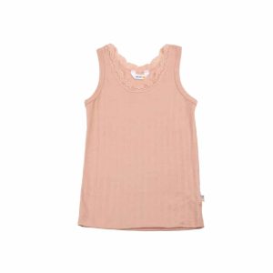 Unterhemd mit Rüschen, Peach