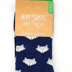 GOTS zertifizierte Bio Baumwolle Kids Socks mit “Fuchs Print”