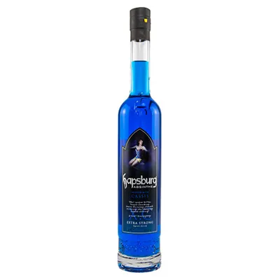 Absinthe Hapsburg, X.C, Cassis Blue, Extra Strong, 89,9 % Vol., 0,5 l Flasche