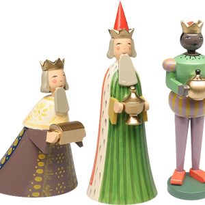 Krippenszene, klein, 3 Figuren – Melchior, Caspar, Balthasar