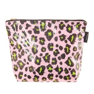 Kosmetiktasche Groß, Acid Leo, Rosa