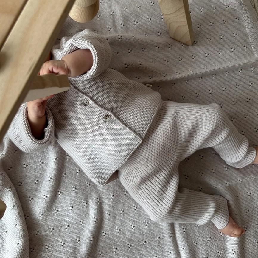 Leggings *Finn*, Rosewood, Merinowolle – Bild 4