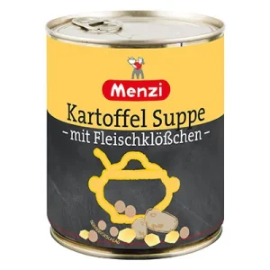 Menzi, Kartoffelsuppe mit Fleischklößchen, 800 ml Dose