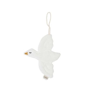 Schnullerhalter Vogel, Weiß