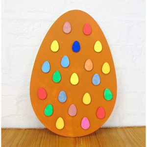 Riesen Osterei mit Eiermuster, XXL Ei mit 330 mm – Deko zu Ostern