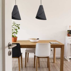 Almut von Wildheim – Hängelampe aus purem Filz 0314 ALMUT Farbe: Steingrau