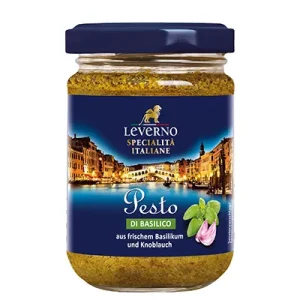 Leverno, Pesto di Basilico, 130 g Glas