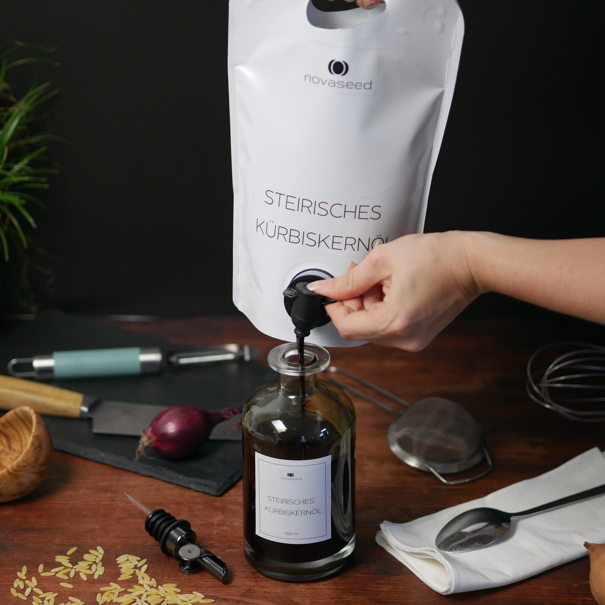 Steirisches Kürbiskernöl g.g.A. | 1.0l | novaseed® – Bild 3