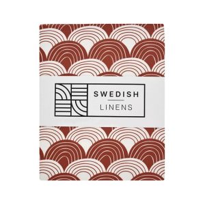 Spannbettlaken “Regenbogen” Burgundy 140x200cm