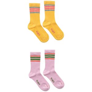 Socken “Stripes”, Yellow&Violet