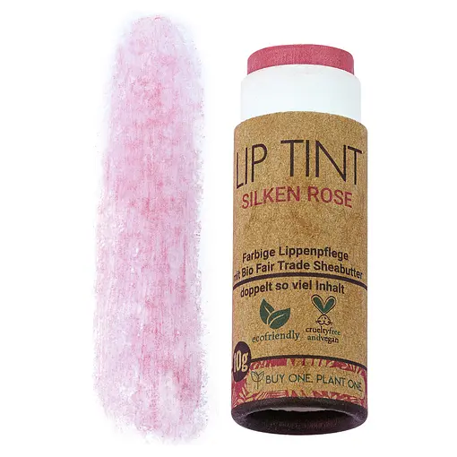 LIP TINT SILKEN ROSE | nachhaltig | zero waste | vegan | tierversuchsfrei | palmölfrei | plastikfrei | umweltfreundlich | natürlich | Lippenstift | getönte Lippenpflege