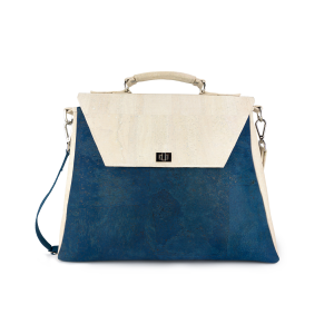 ARBEITSTASCHE GAELLE I Elfenbein-blau