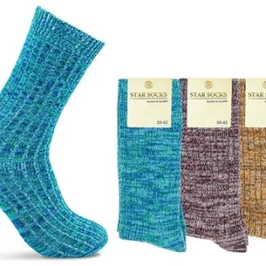 Star Socks Strick-90%Cotton Senf, 35-38