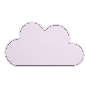 LED Kinderzimmer Wandleuchte Wolke aus Wollfilz Farbe Rosa