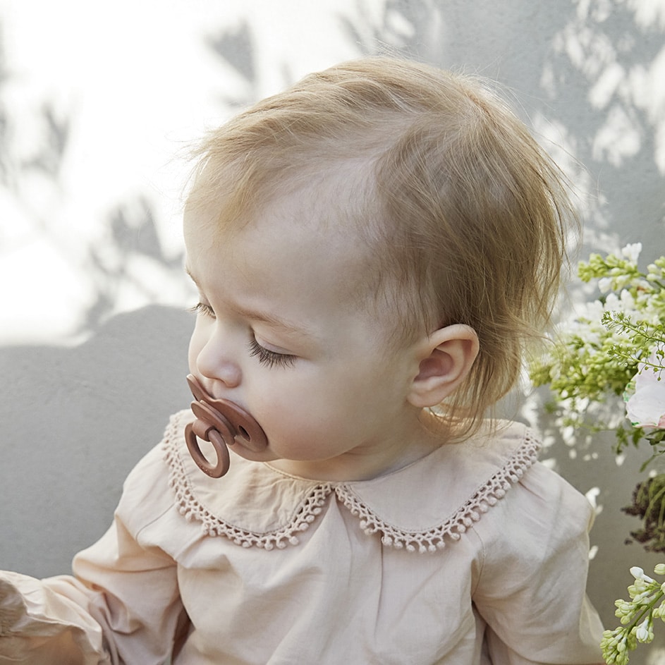 Bambus-Schnuller Latex ab 3 Monate, Burned Clay – Bild 4