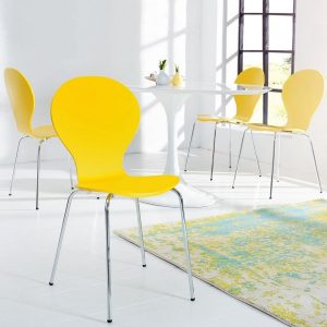 Designklassiker Stuhl JACOBSEN Gelb stapelbar