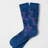 Besocks Peanuts Snoopy Endless Blau,36-40