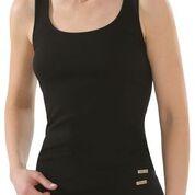 “Fair Trade” Unterhemd Achselträger aus Bio Baumwolle GOTS zertifiziert – comazo/earth – schwarz