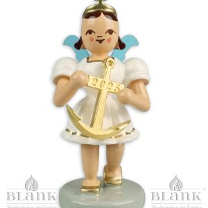 Engel mit Anker Kurzrockengel farbig Jahresengel 2025 – Neuheit 2025