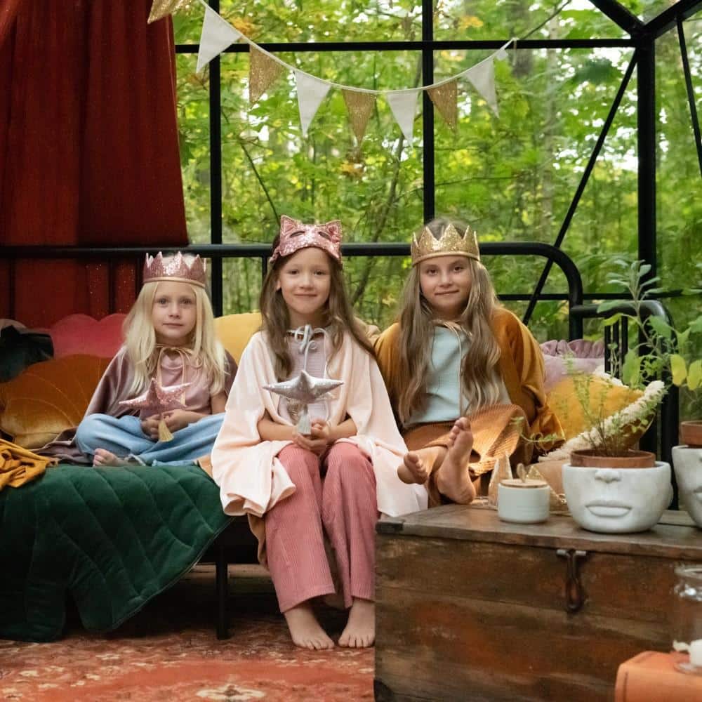 Märchenkrone, Silber Pailletten – Bild 4