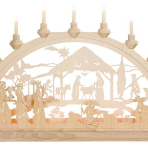 Schwibbogen Lichterbogen Christgeburt mit Könige