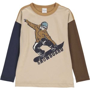 “Green Cotton” T-Shirt Snowboard Gr. 134