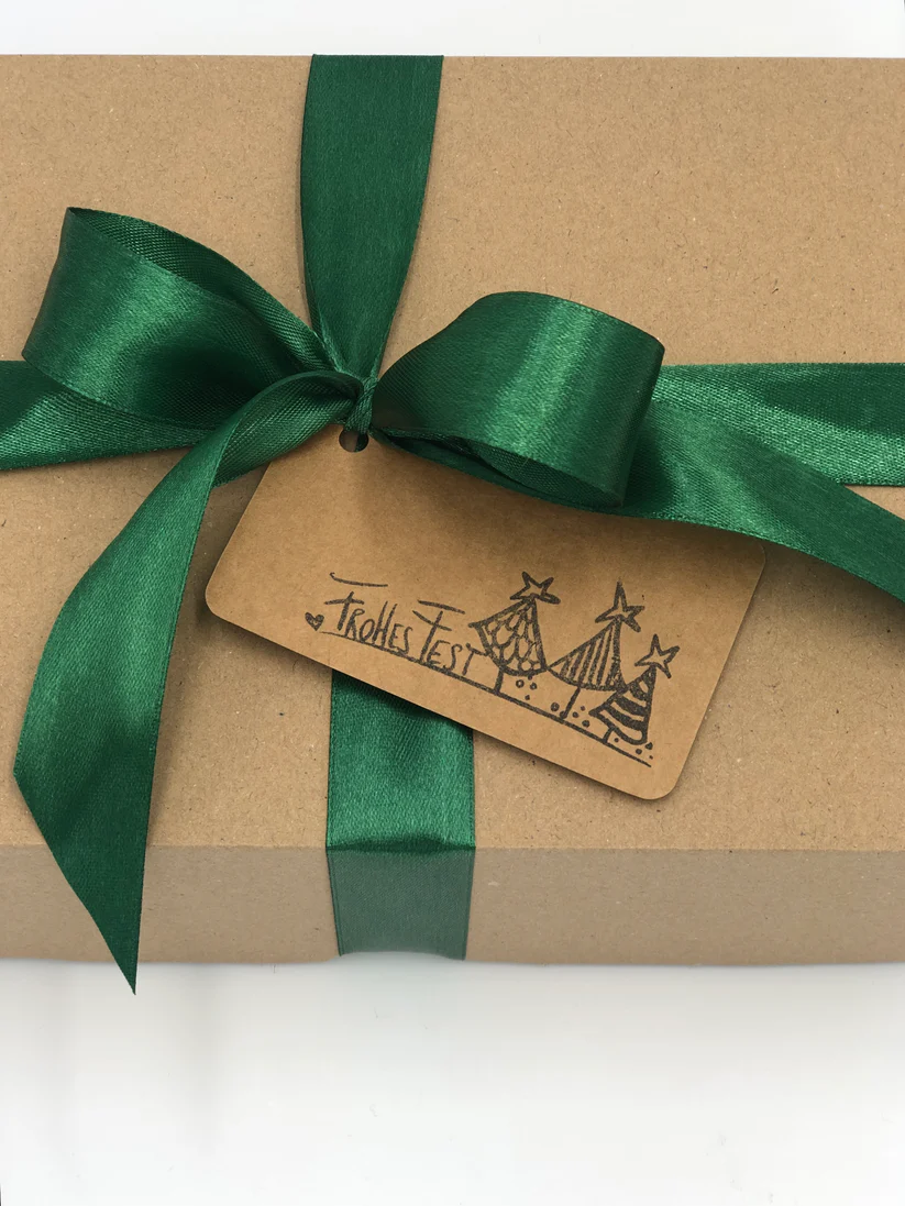 Kerzenlicht-Manufaktur/Tirol Seife | Geschenkset WEICHE HAUT I Weihnachten Grün “Frohes Fest” – Bild 2