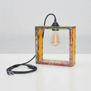 Lampe “Grand Nassara” inkl. Vintage-Glühbirne | Upcycling aus alten Ölfässern | Farbe : Multicolour