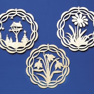 Fensterbild Vogelhäuschen groß