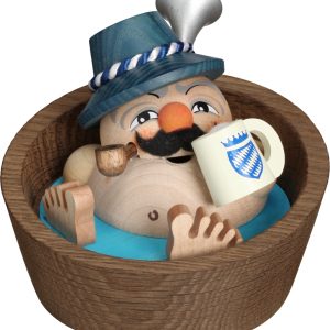 Kugelräucherfigur “Franzl im Pool”