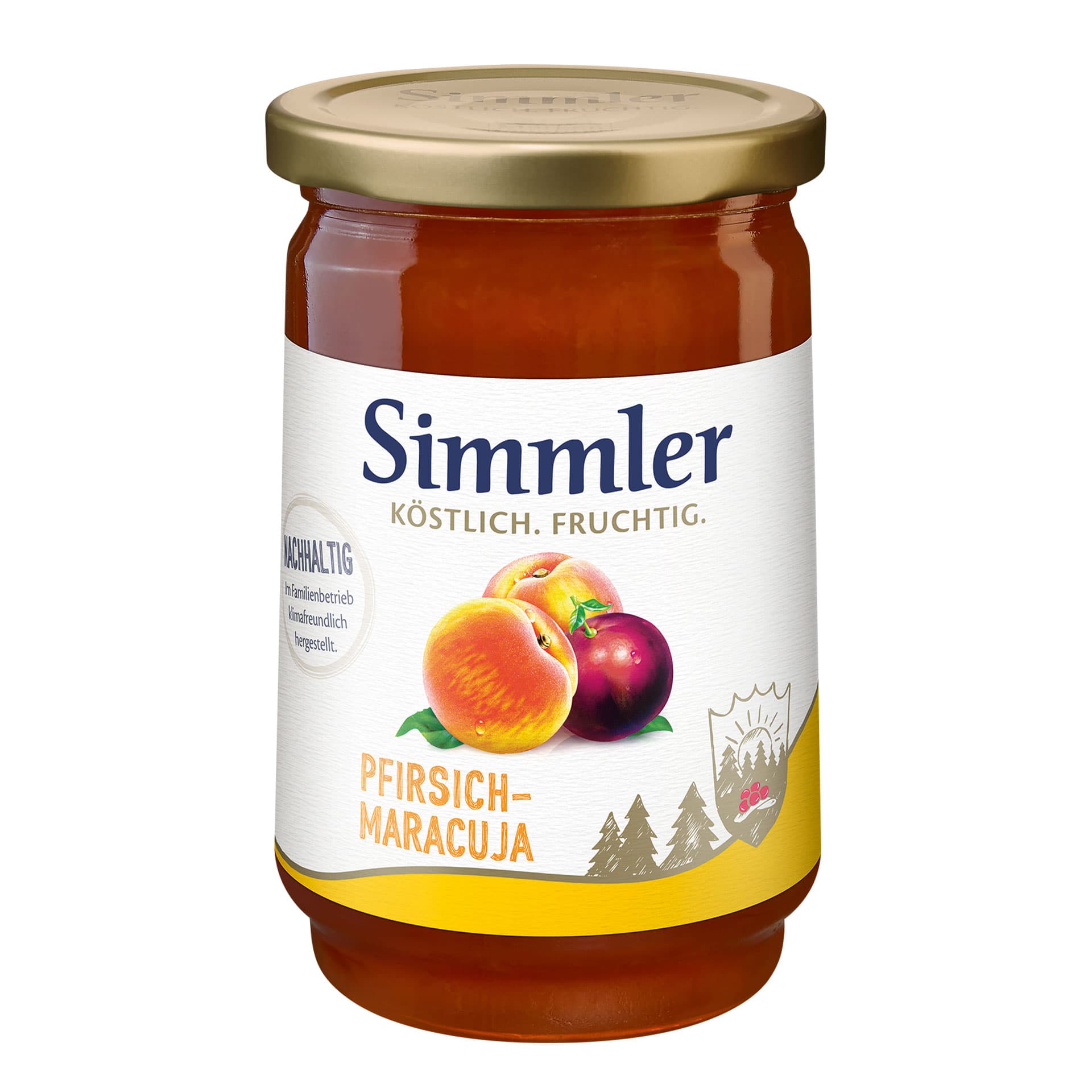 Simmler – Pfirsich-Maracuja-Konfitüre Extra, 450g