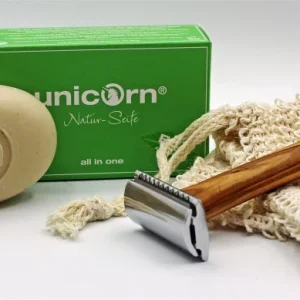 Spa Vivent  |  Rasierhobel Set all in one – Naturseife und Seifensäckchen – Geschenkset