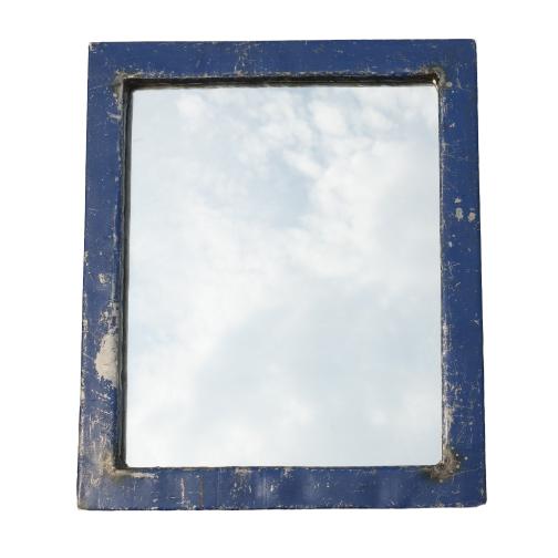 Spiegel BLAU aus recycelten Ölfässern 46*40cm | verschiedene Farben | Upcycling