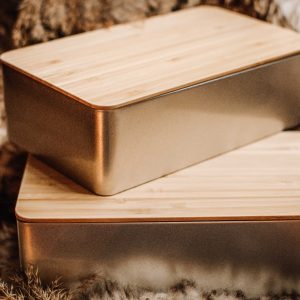 Geschenkdose mit Bambusdeckel – Abnahme bis 3 Stück