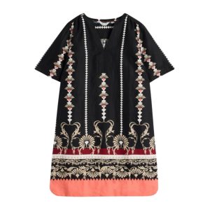 Kleid *June*, Black, Leinen