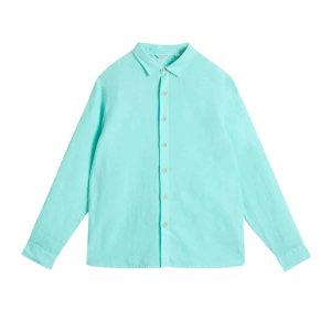 Leinenhemd, langärmlig *Keswick*, Bright Blue