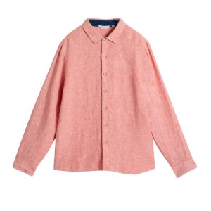Leinenhemd, langärmlig *Keswick*, Mid Pink
