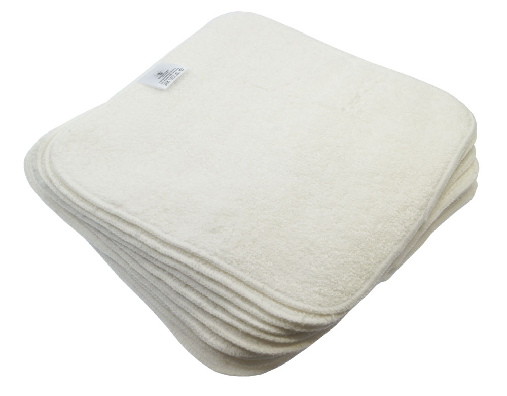 Reinigungstücher Bambus 10 Stück weiß